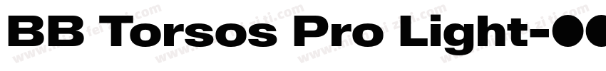 BB Torsos Pro Light字体转换